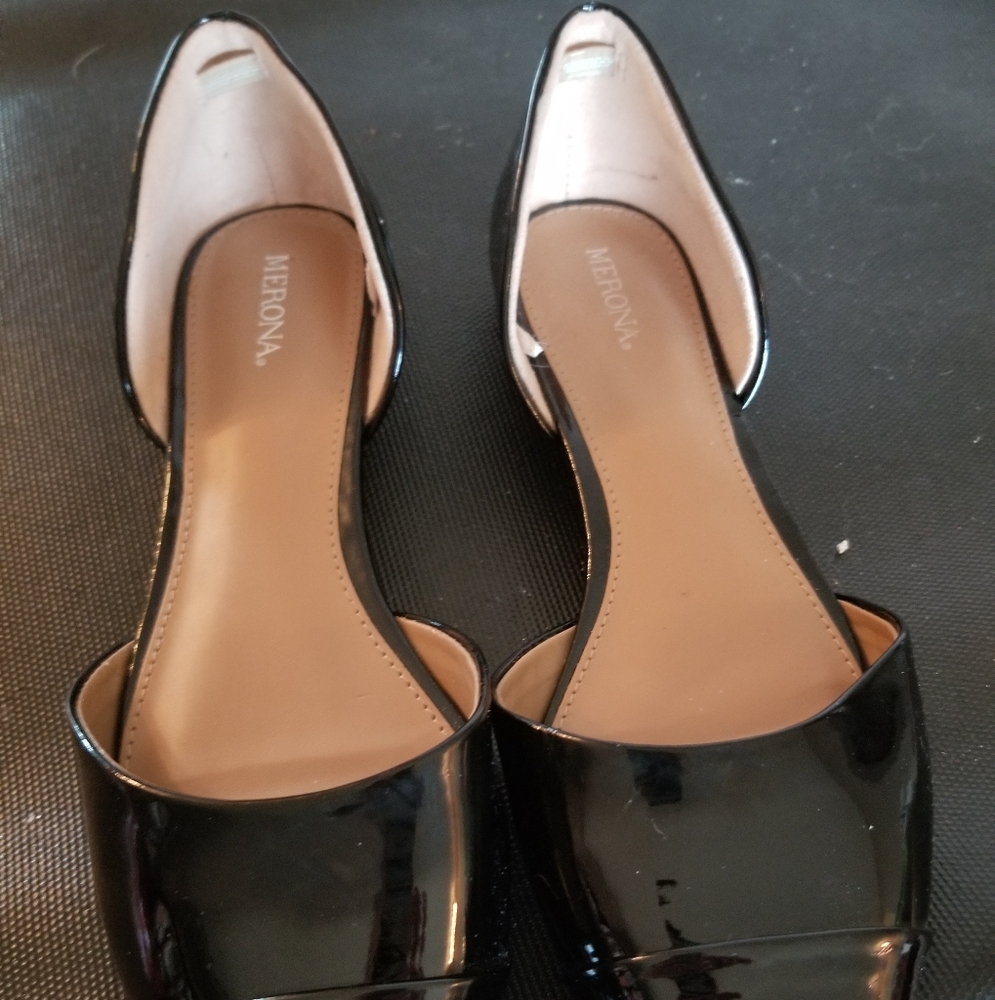 Merona Black Patent Leather Flats